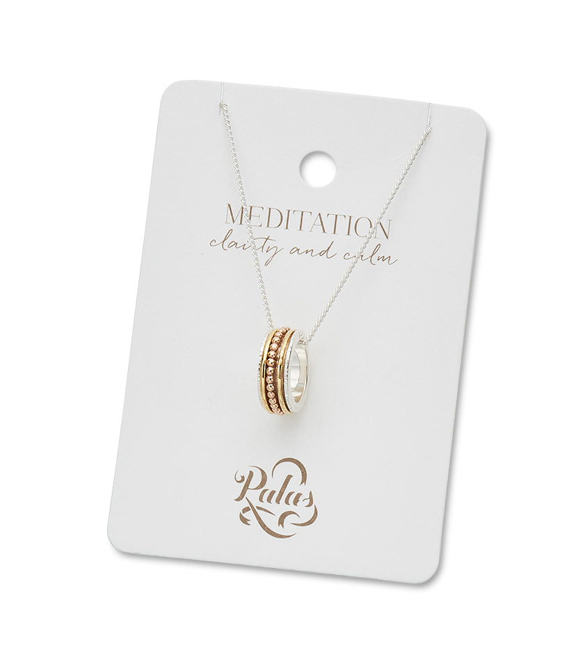 Meditation spinning necklace