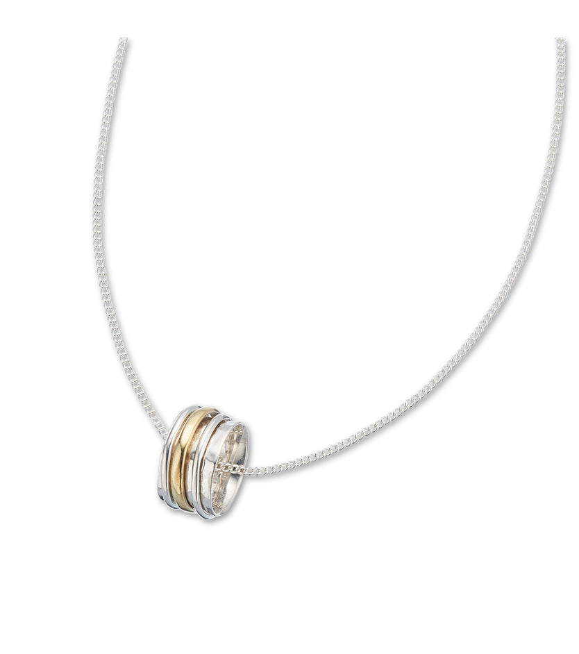 Manifest meditation spinning necklace