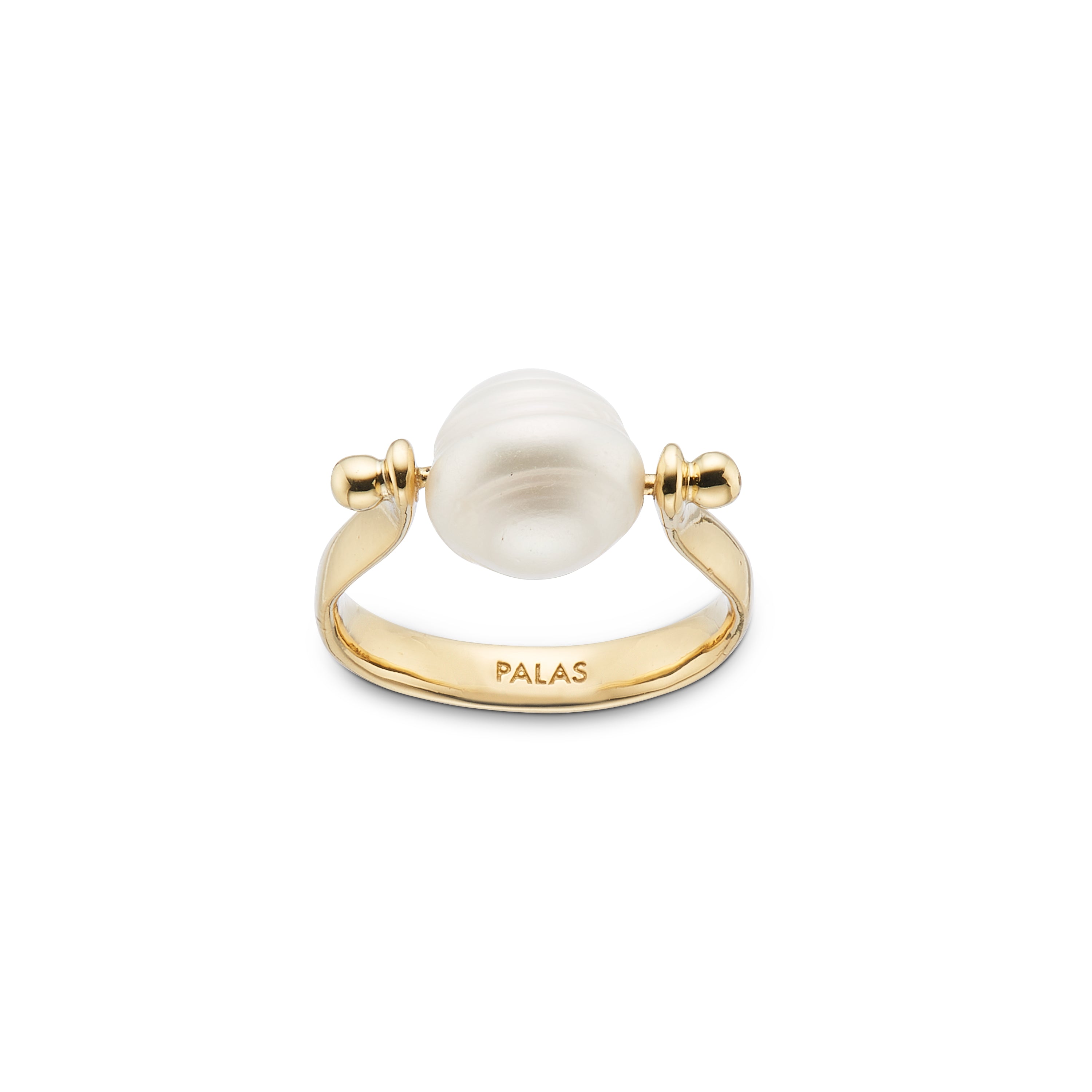 Prosperity pearl spinning ring