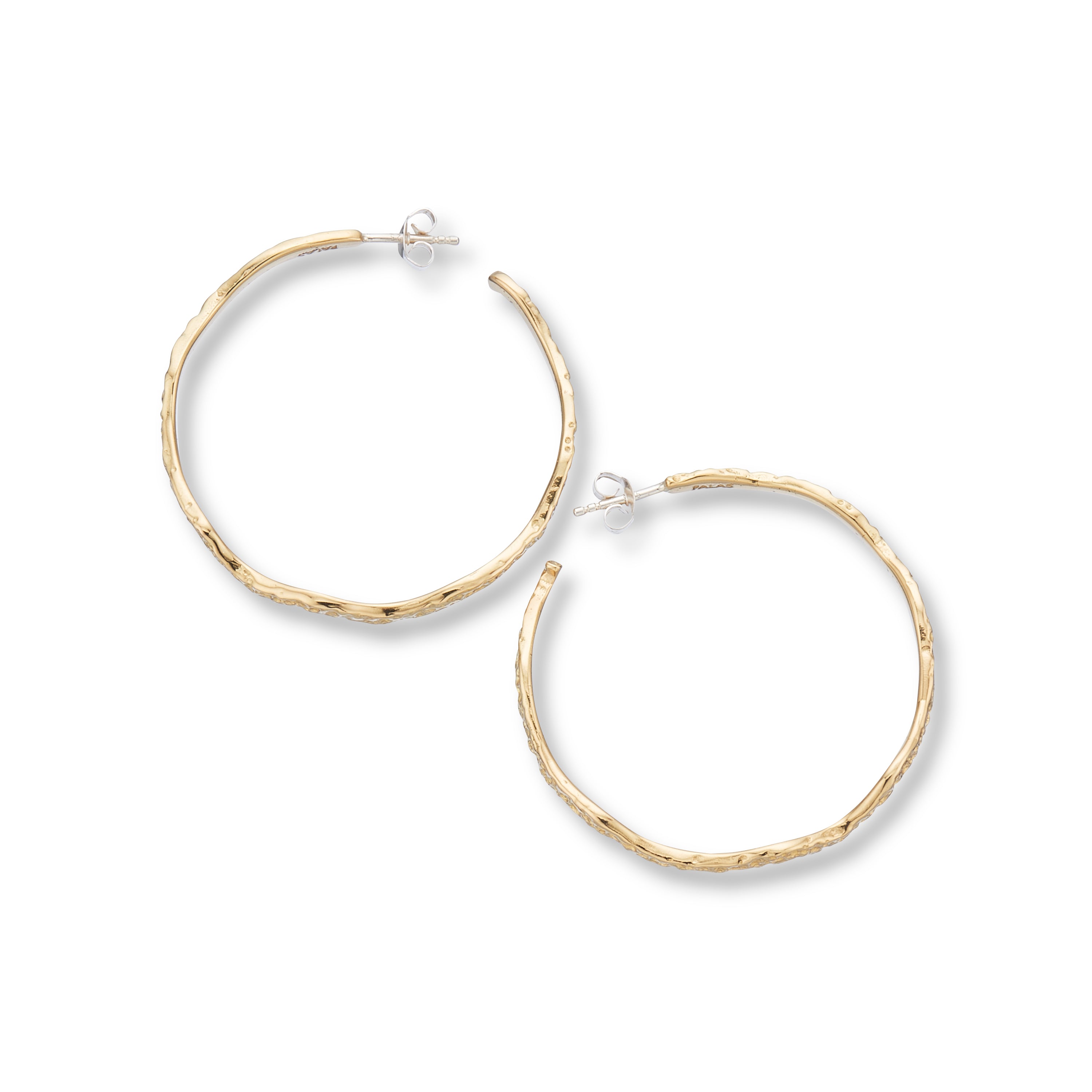 Garden of the sea coral hoop earrings