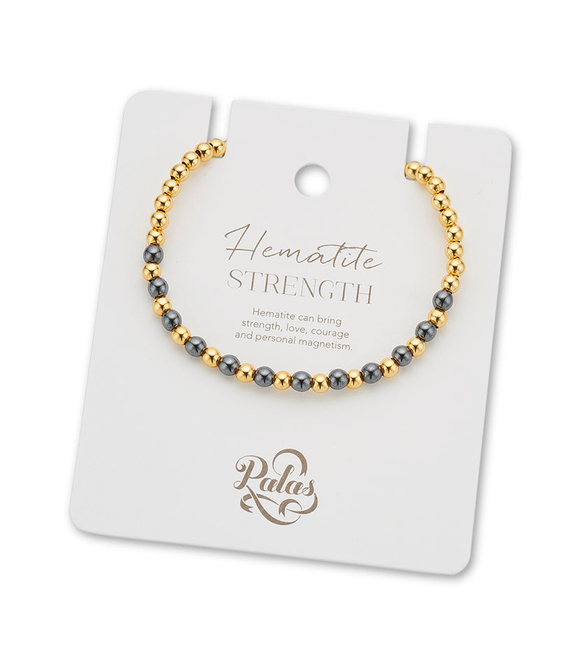 Hematite lotus purity bracelet