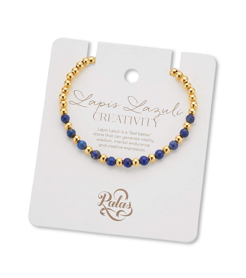 Lapis Lazuli lotus purity bracelet