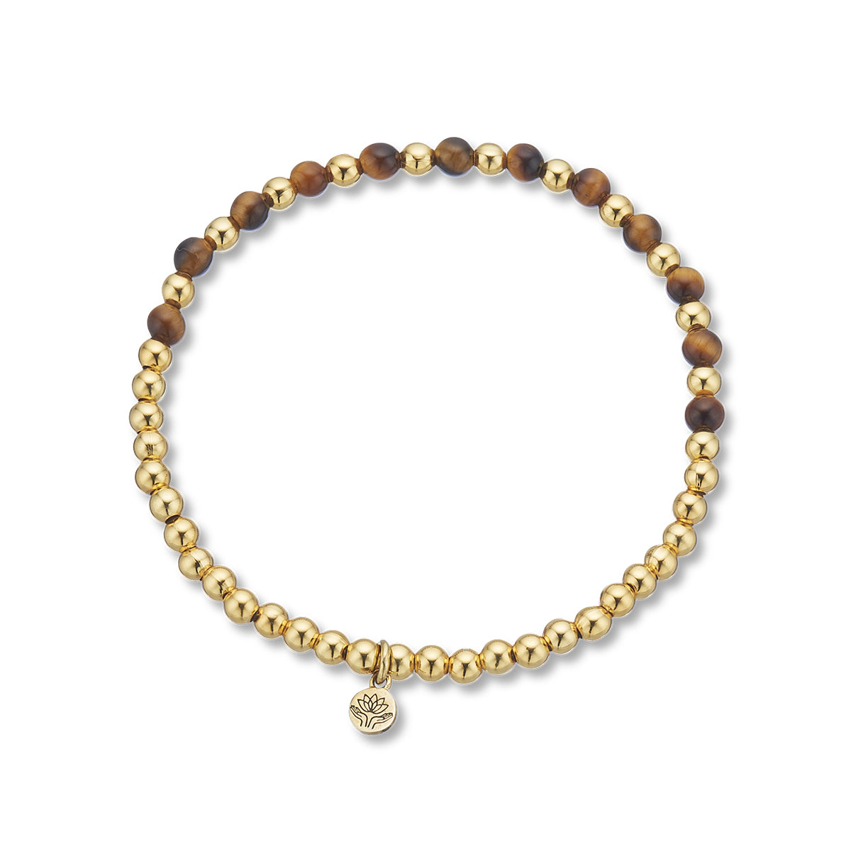 Tiger's eye lotus purity bracelet