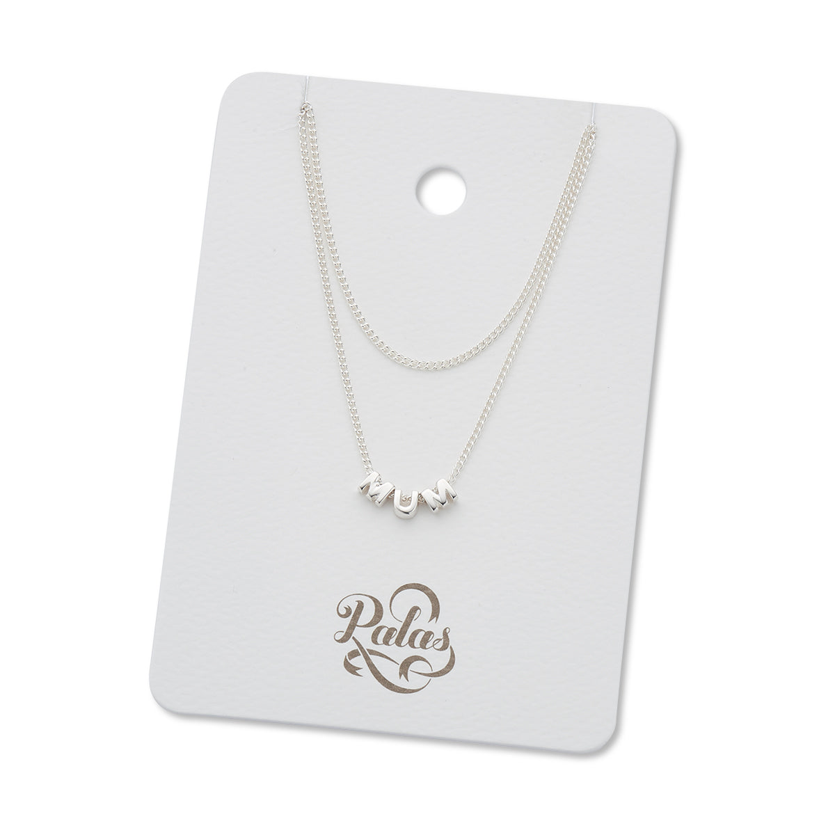 MUM Tiny Love Letter Necklace  - Sterling Silver