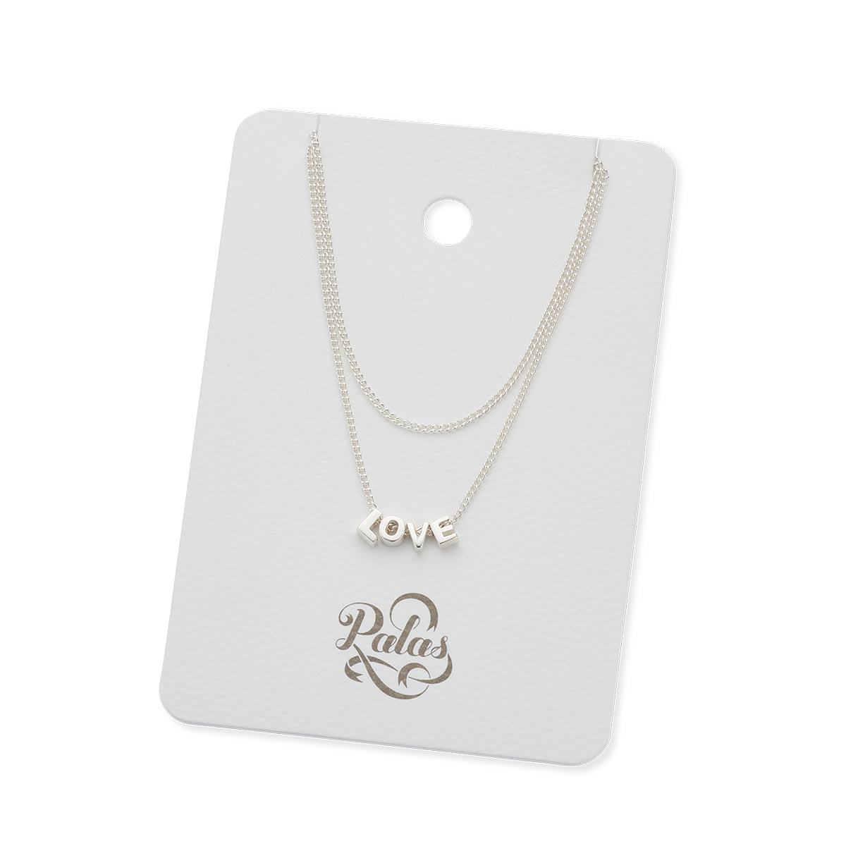 LOVE Tiny Love Letter Necklace - Sterling Silver