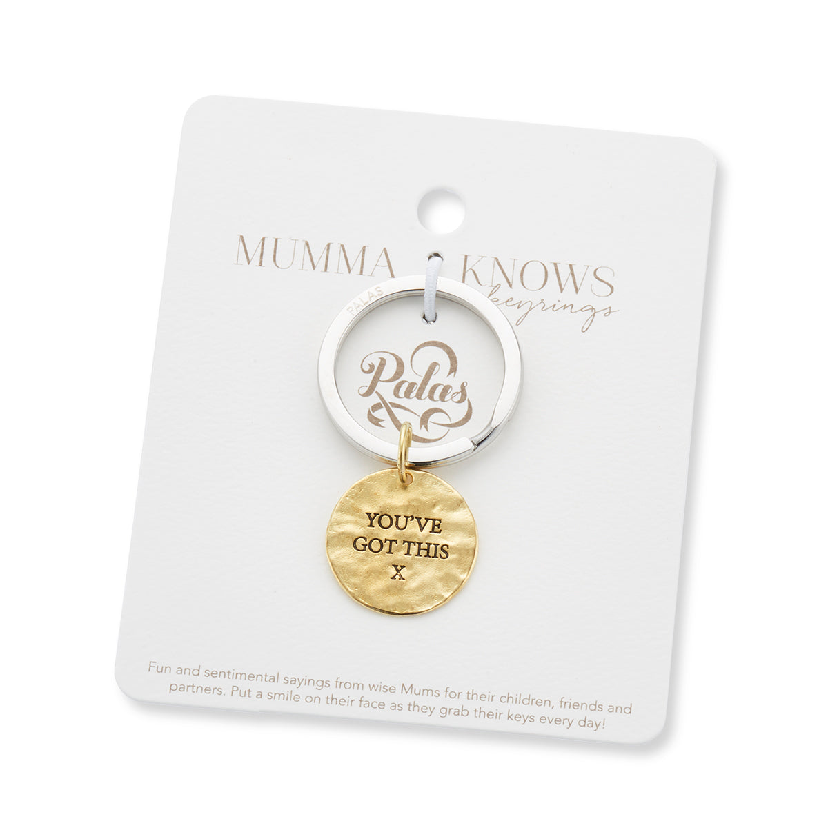 'You've got this' charm keyring