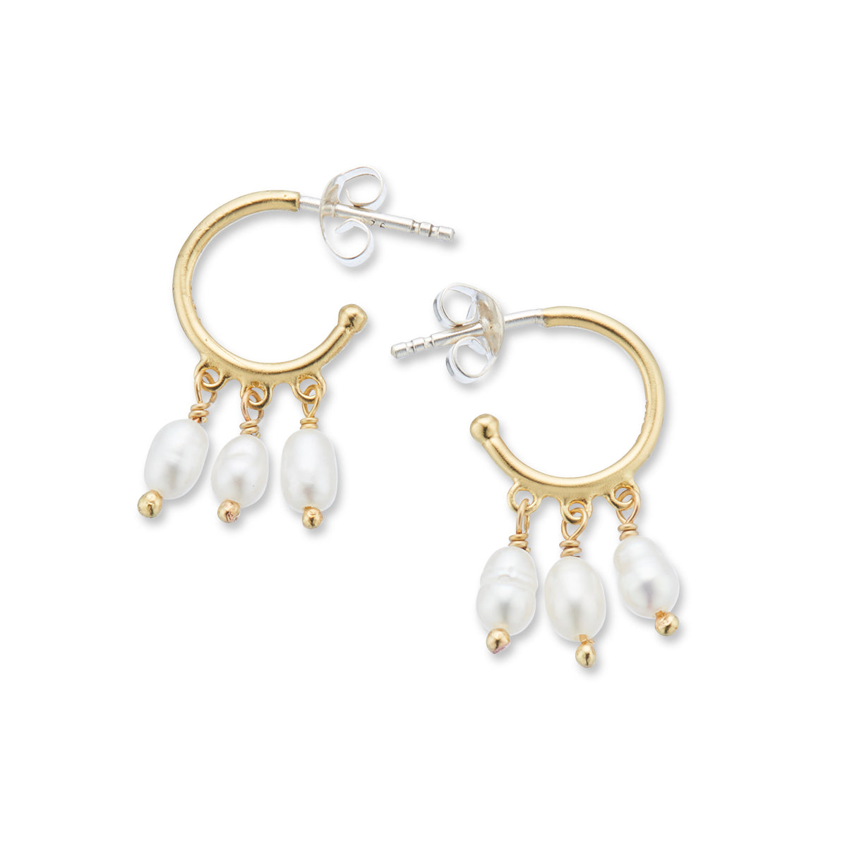 Lustre pearl drop earrings