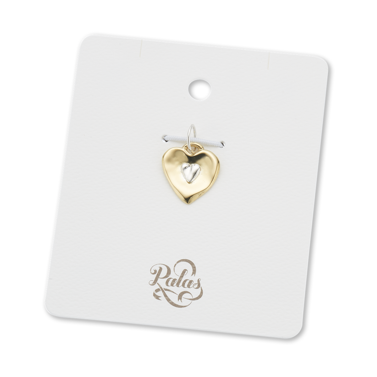Two hearts beat as one charm