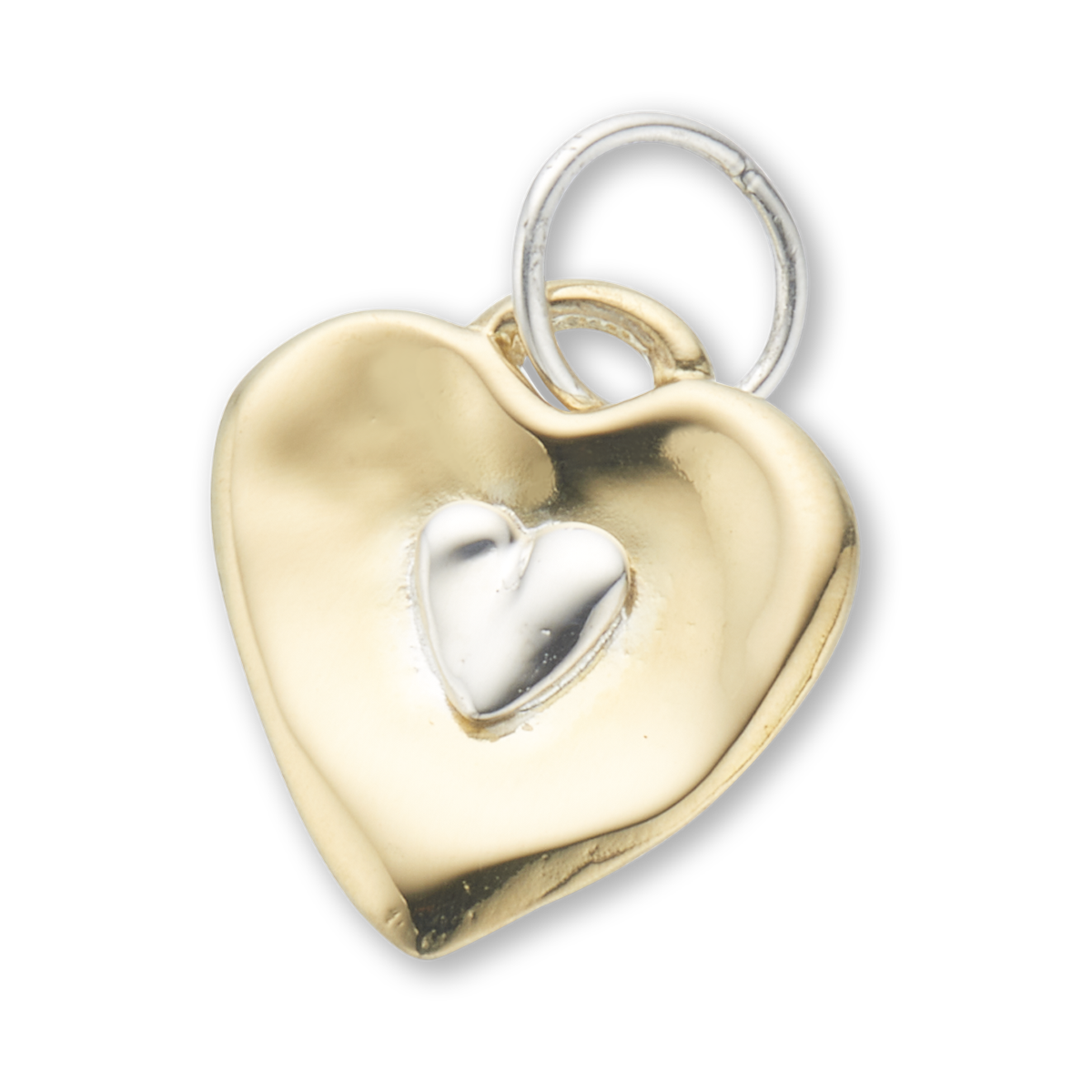 Two hearts beat as one charm