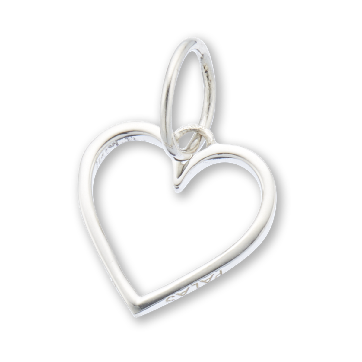 Open heart charm