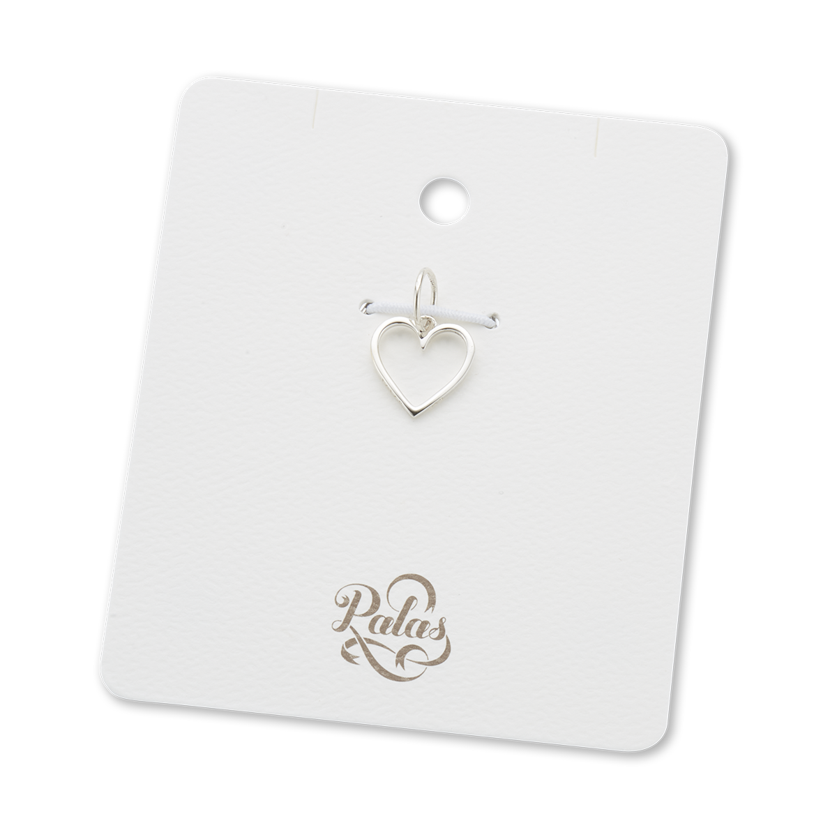 Open heart charm