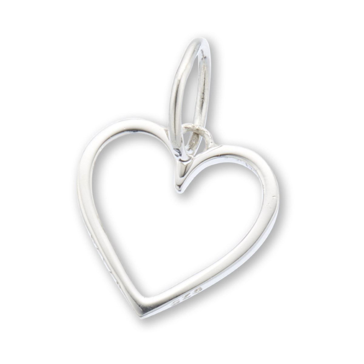 Open heart charm