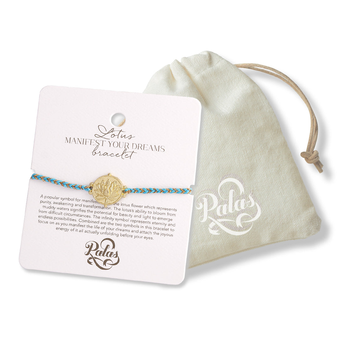 Lotus 'manifest your dreams' bracelet
