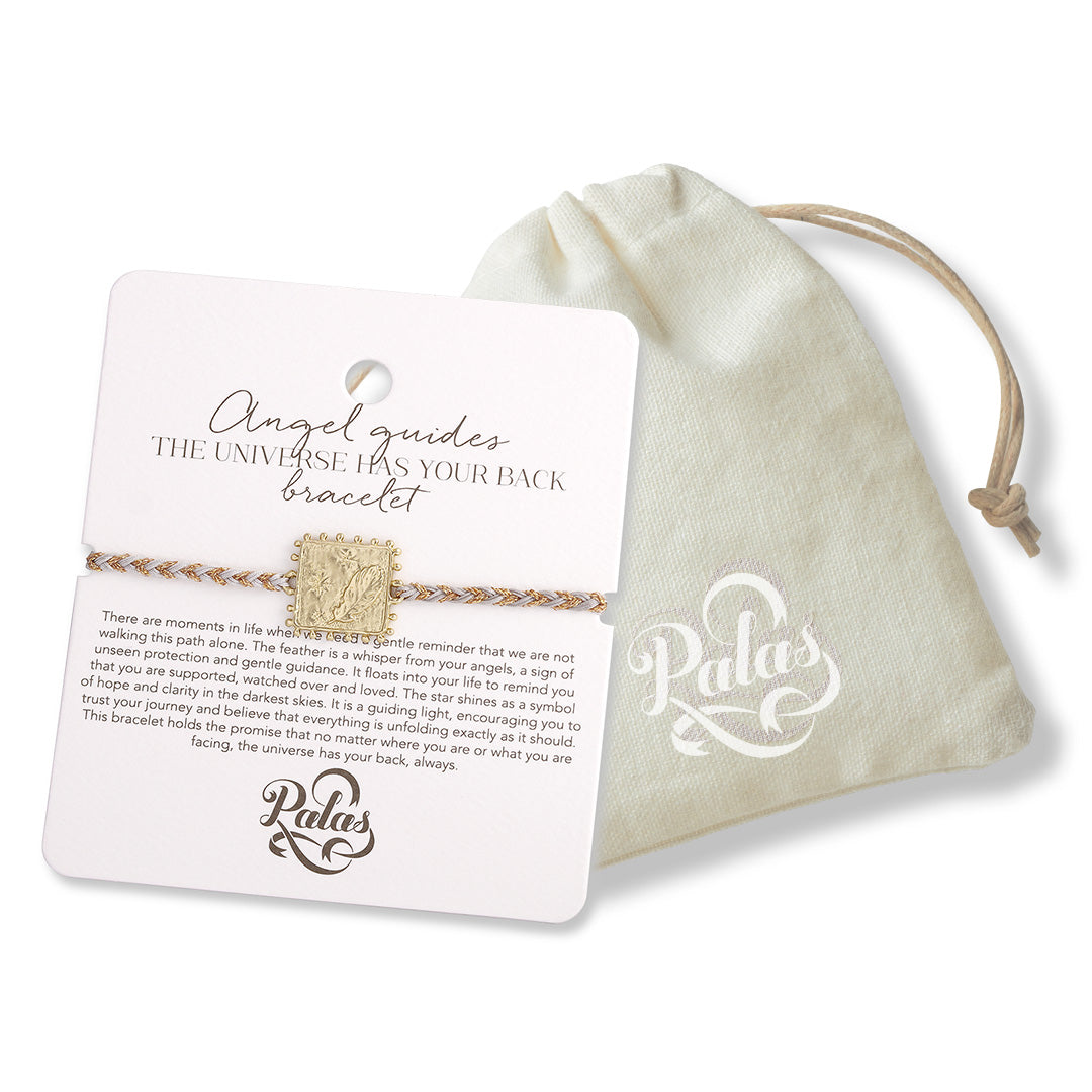 Angel guides 'the universe has your back' bracelet