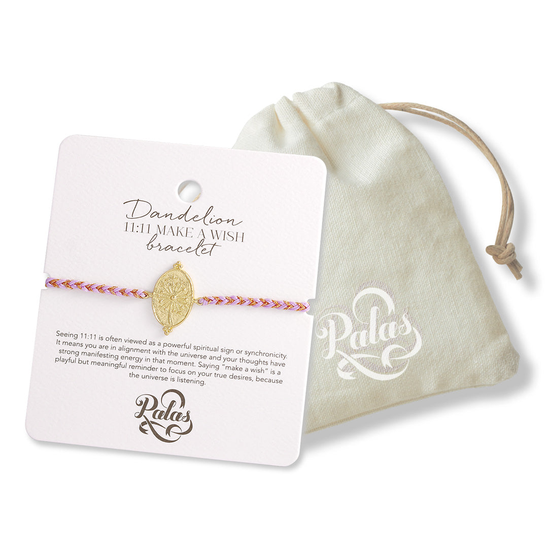 Dandelion ‘11:11 make a wish’ bracelet