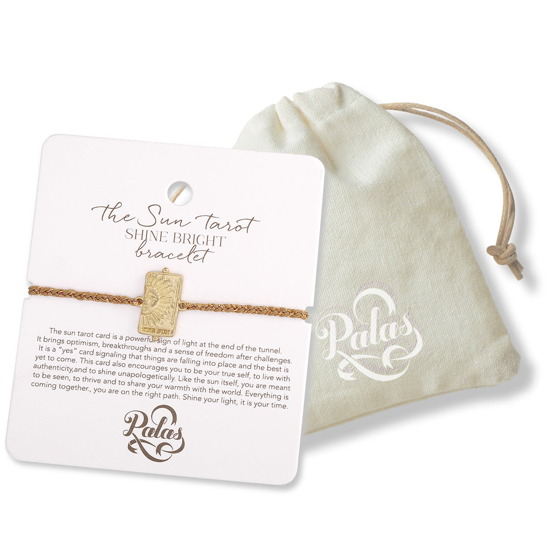 The Sun tarot 'shine bright' bracelet