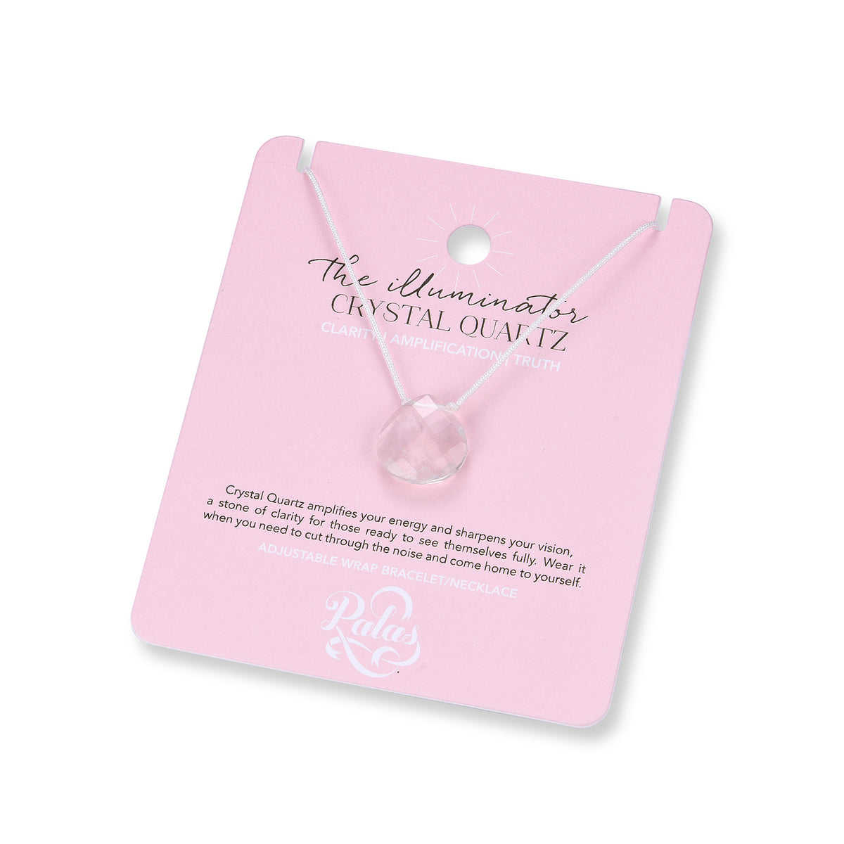 Crystal Quartz 'the illuminator' lumina necklace