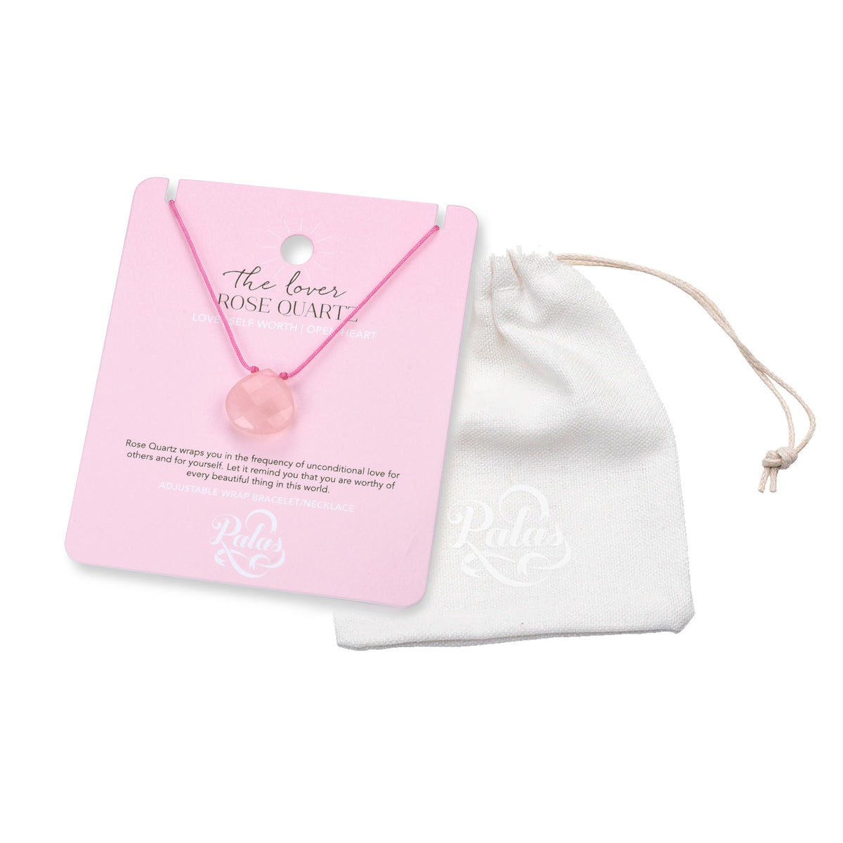 Rose Quartz 'the lover' lumina necklace
