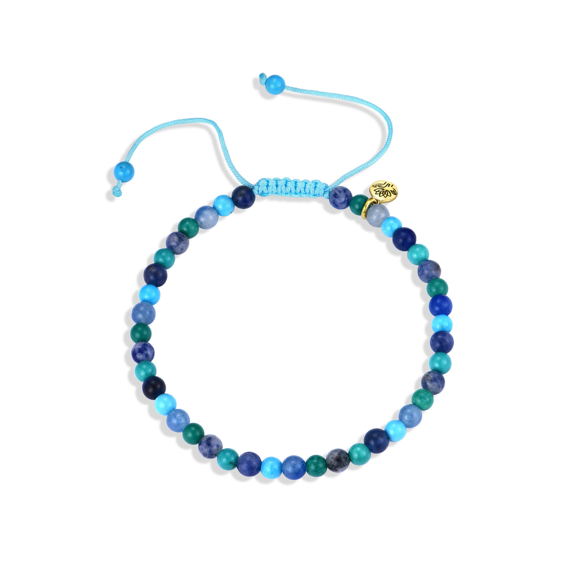 Turquoise 'ocean lover' spirit stones bracelet small (4mm)