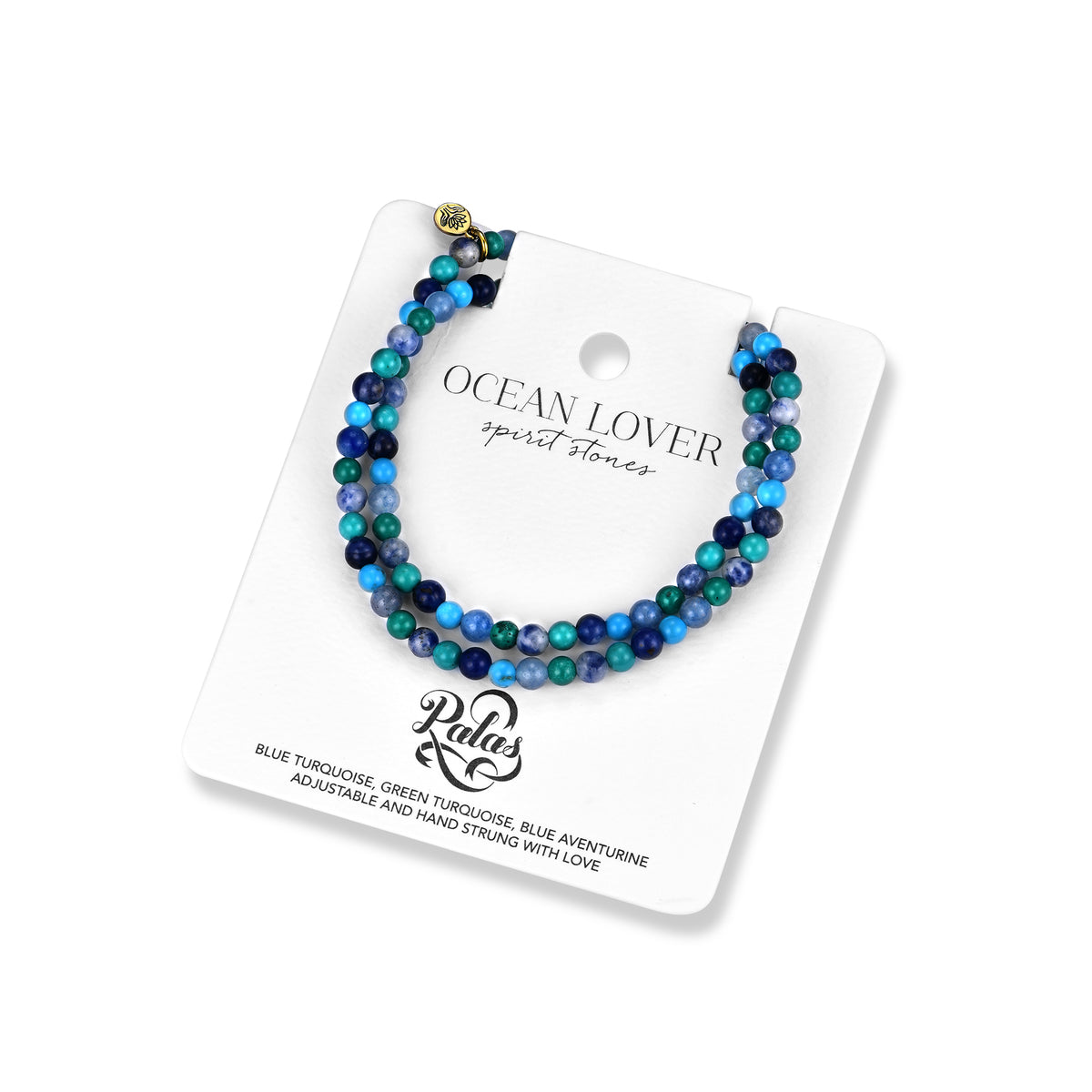 Turquoise 'ocean lover' spirit stones necklace