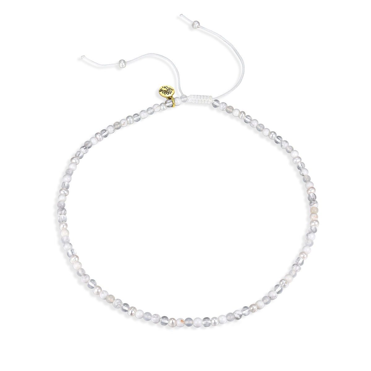 Pearl 'peace keeper' spirit stones necklace