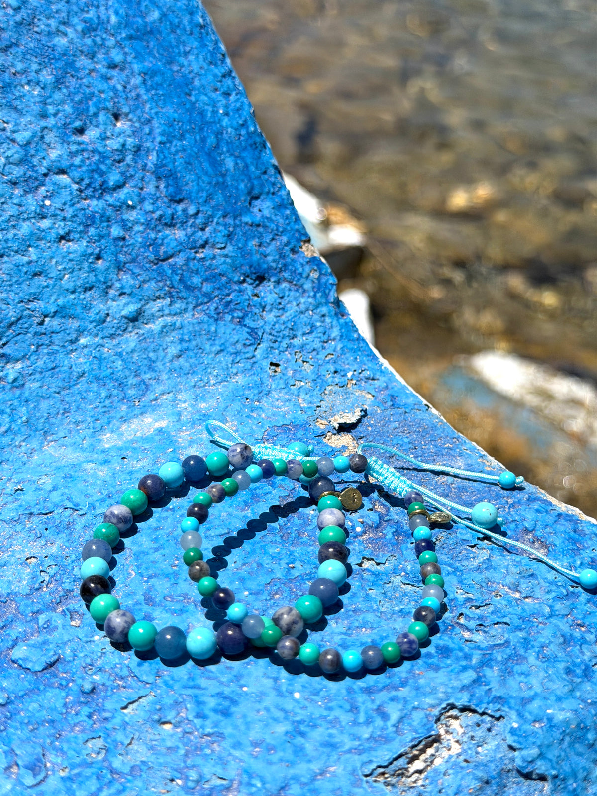 Turquoise 'ocean lover' spirit stones bracelet medium (6mm)