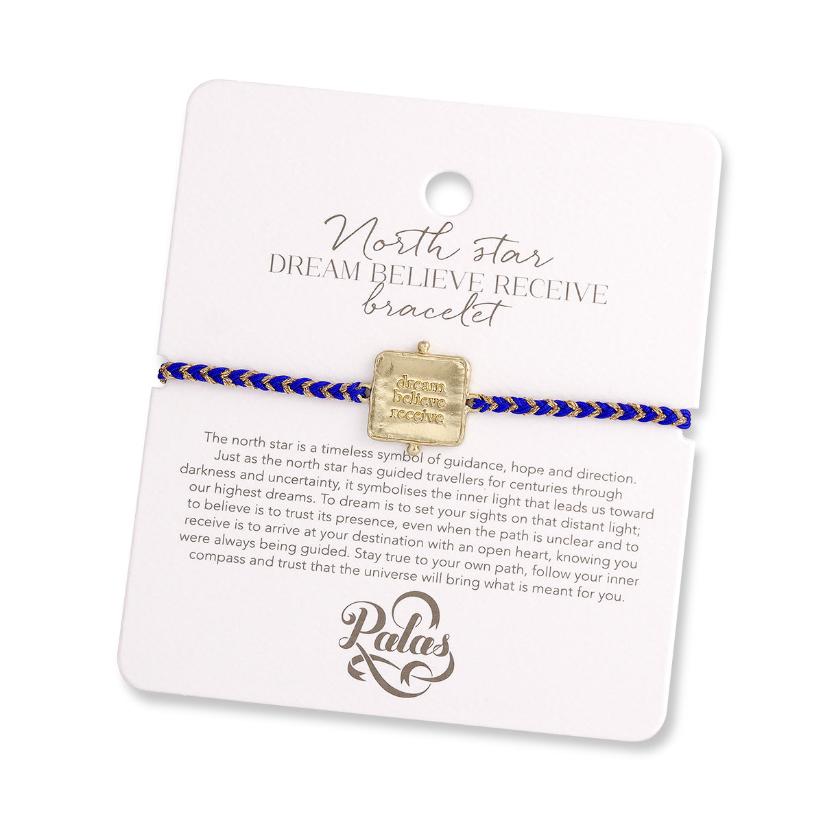 North star 'dream believe receive' bracelet