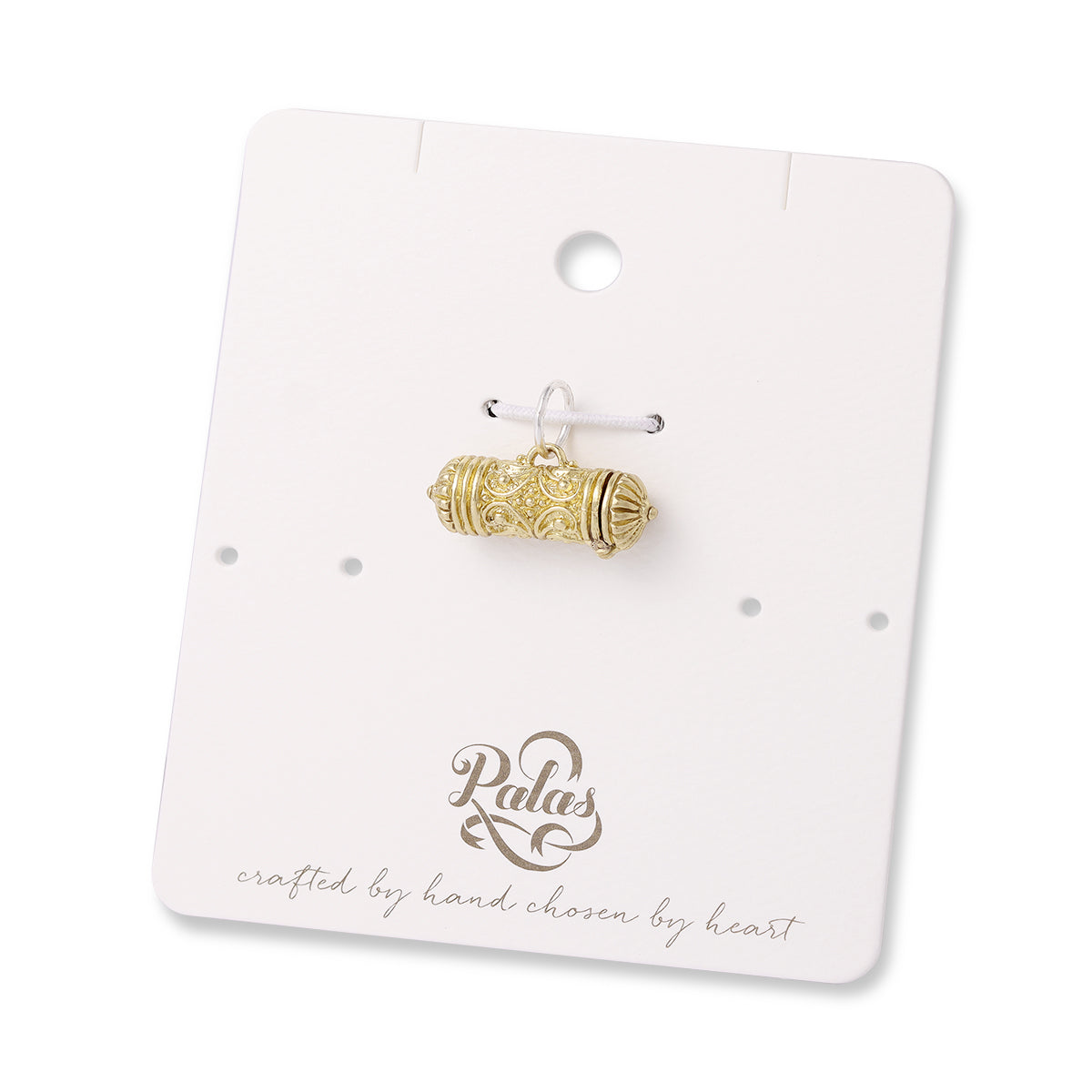 Love keeper locket (with paper scroll) charm