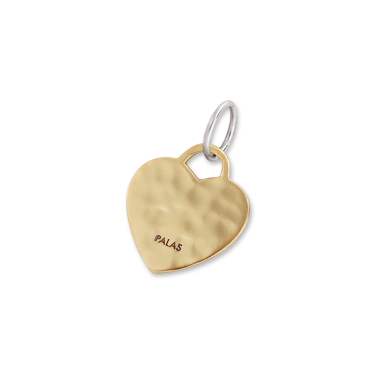 Engraved with love heart charm