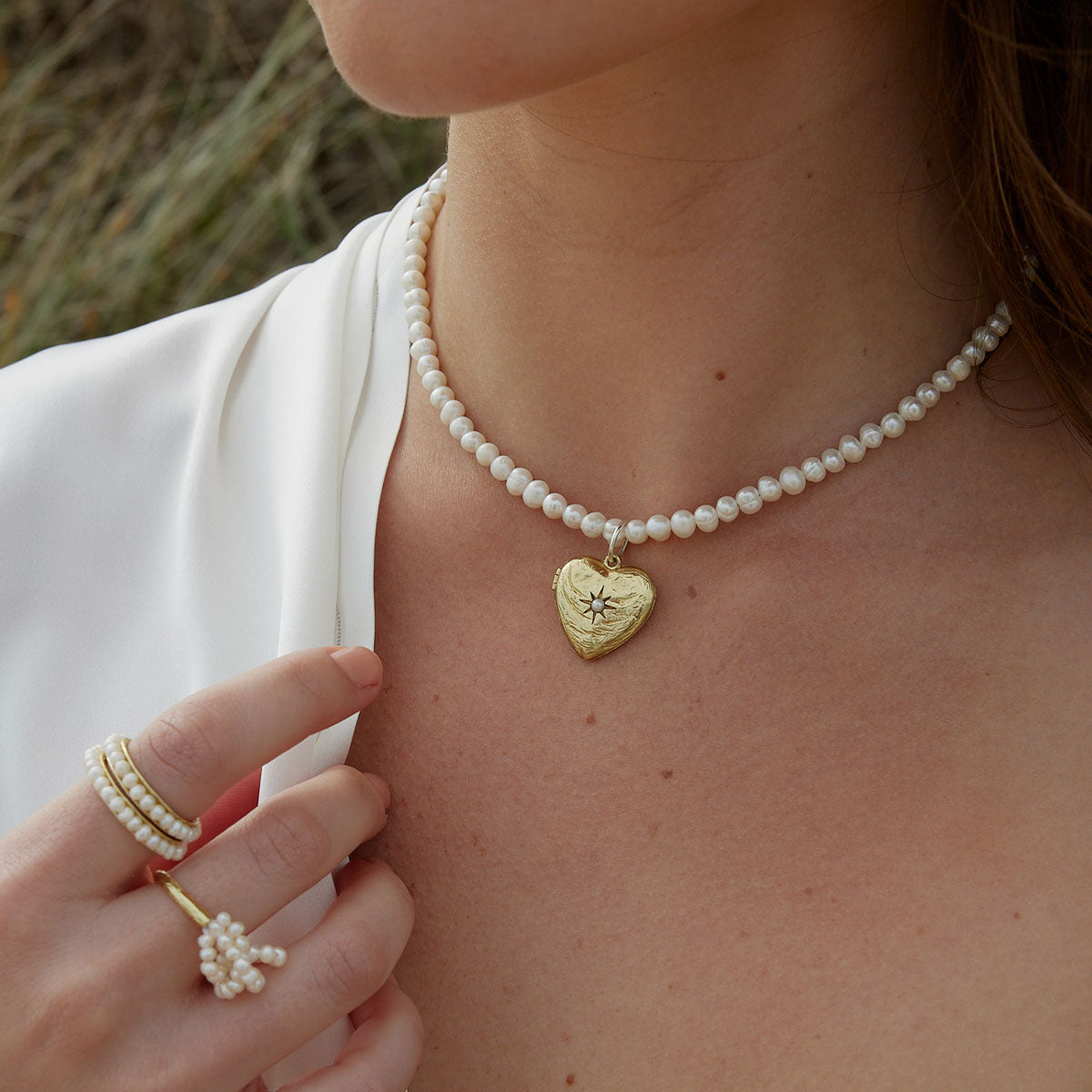 Close to my heart pearl locket