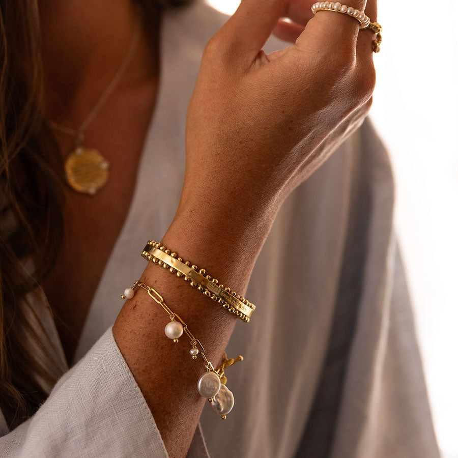 11:11 love & protection bangle (adjustable)