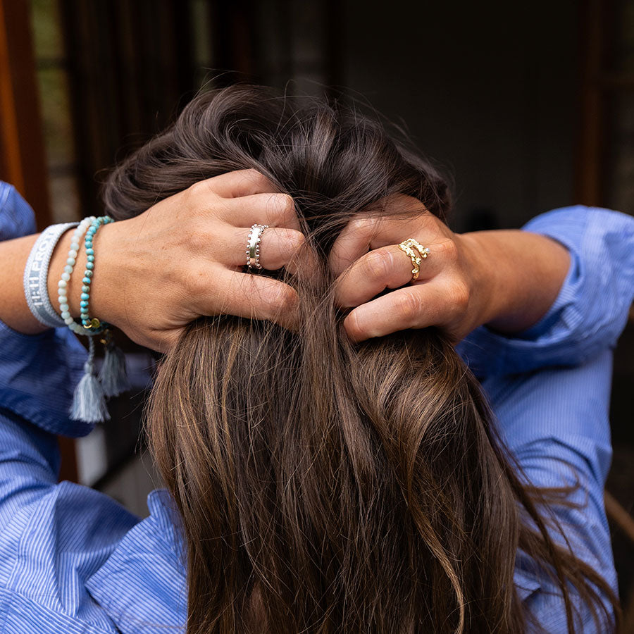 Coral protection pearl ring (adjustable)