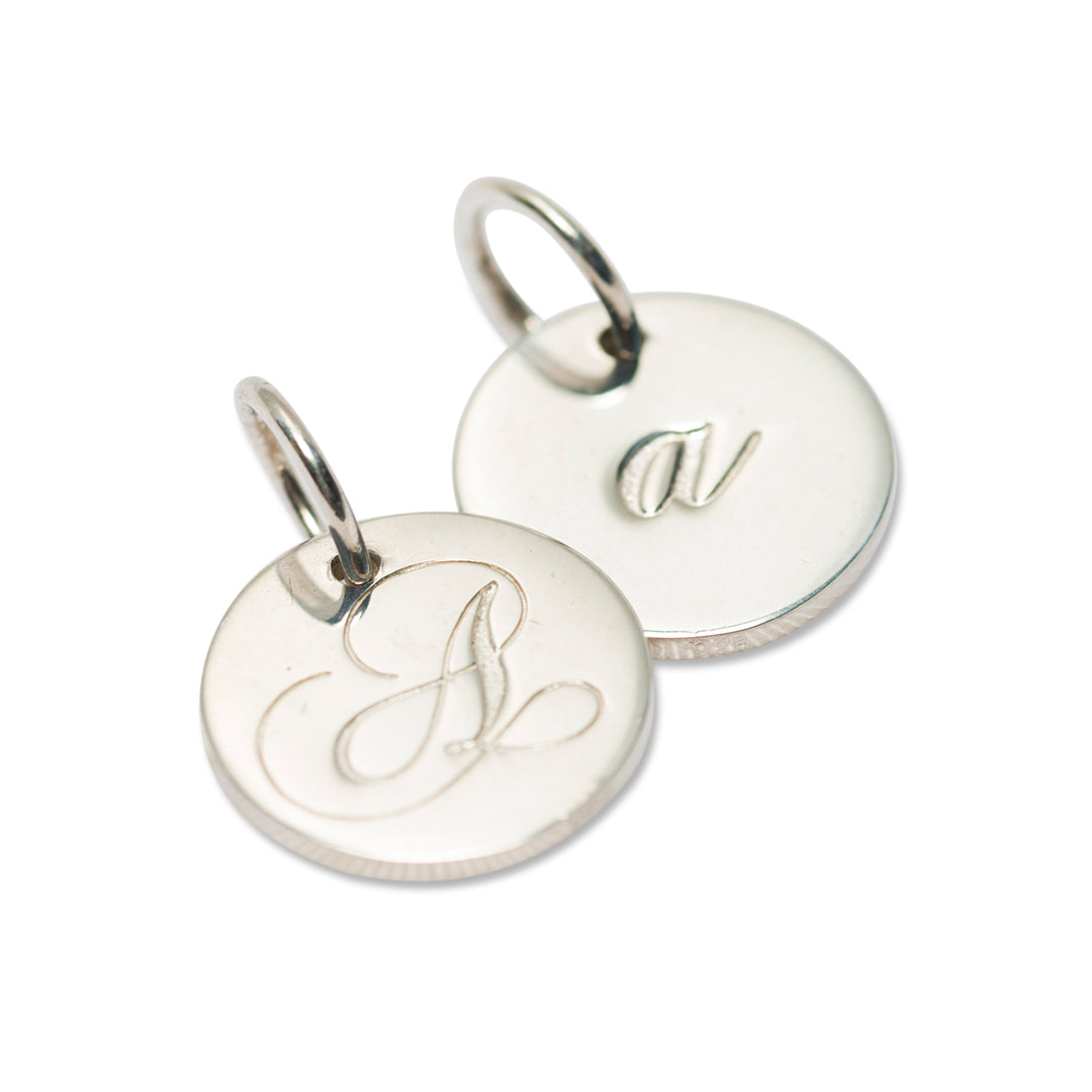 Petite initial charm (A – Z)