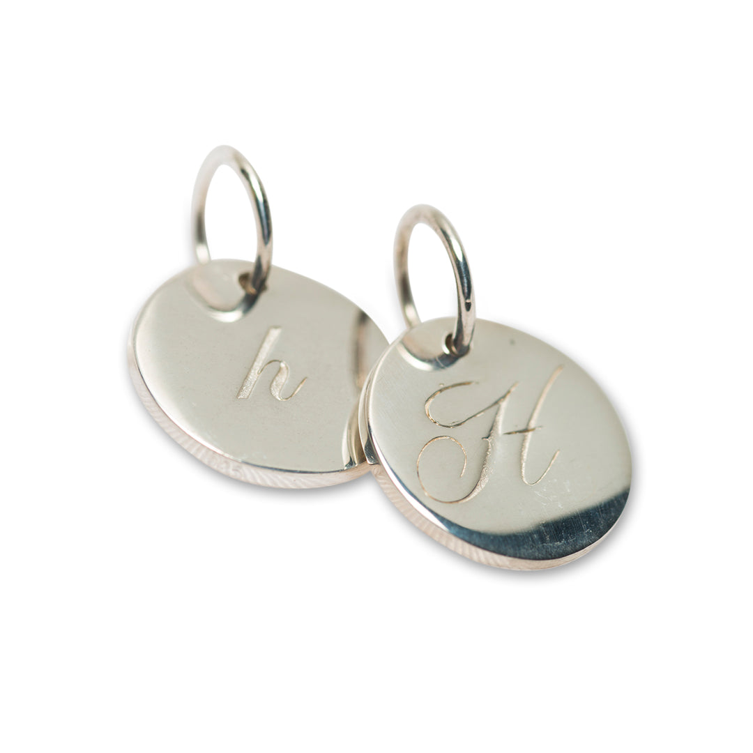 Petite initial charm (A – Z)