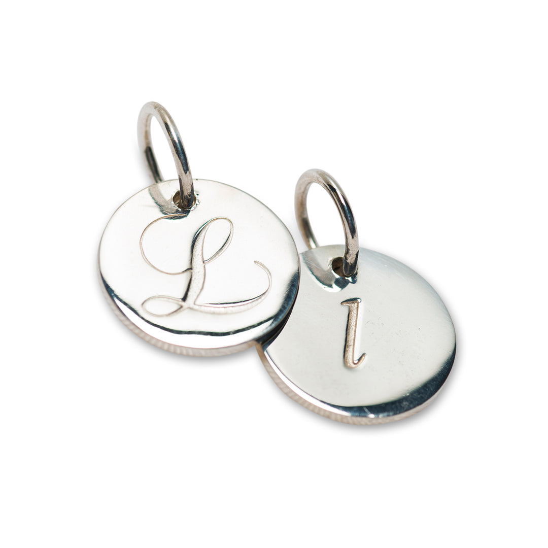 Petite initial charm (A – Z)