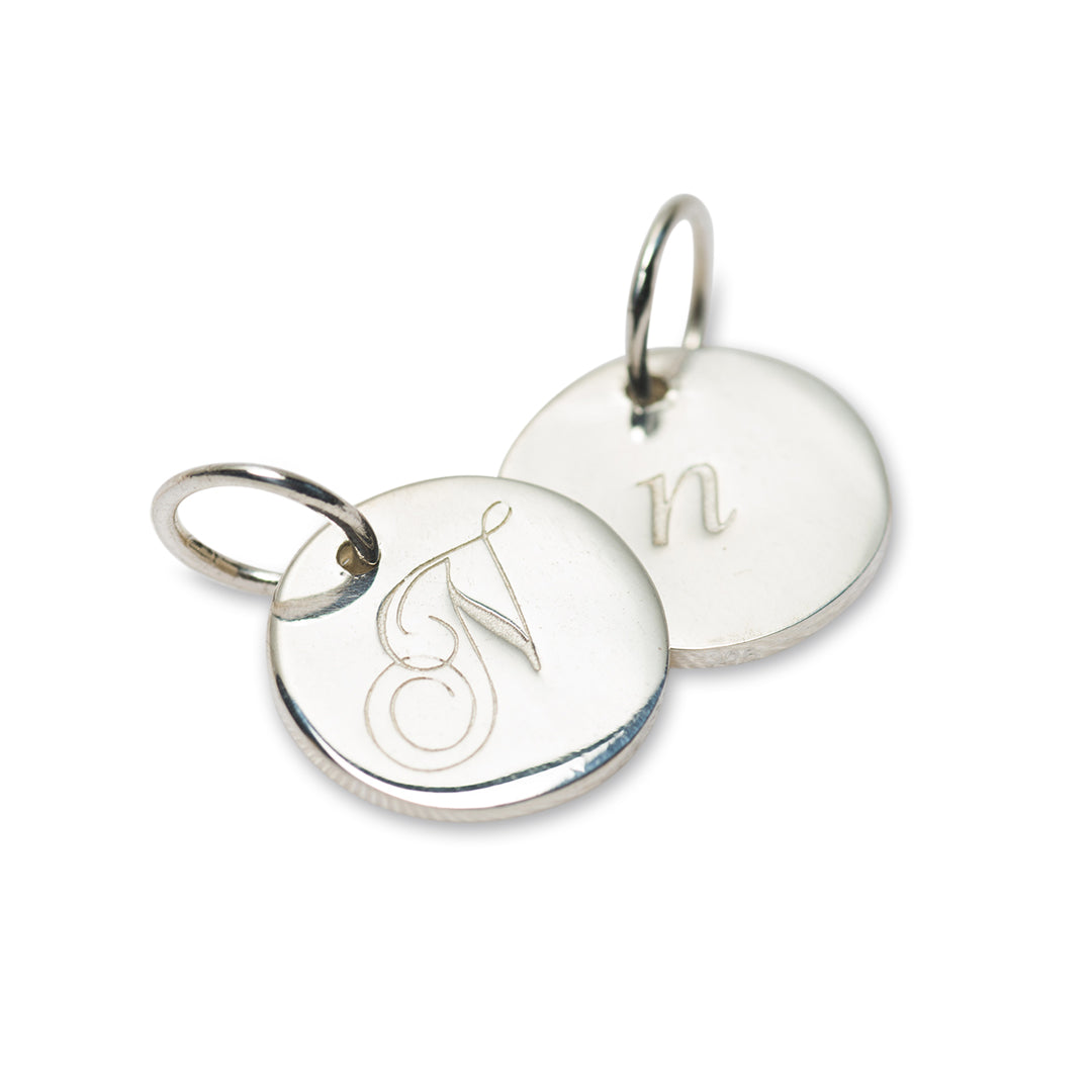 Petite initial charm (A – Z)