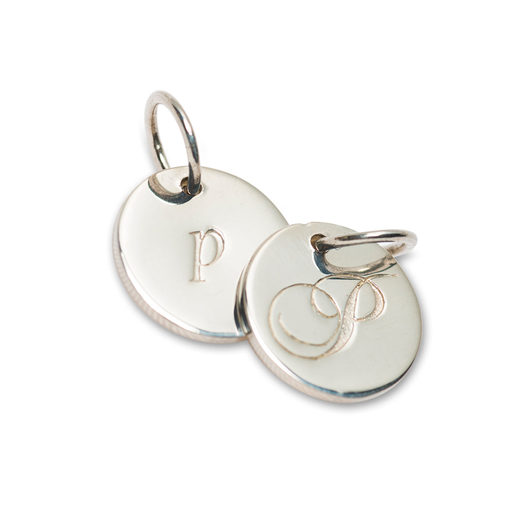 Petite initial charm (A – Z)