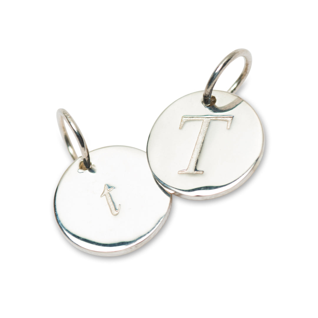 Petite initial charm (A – Z)