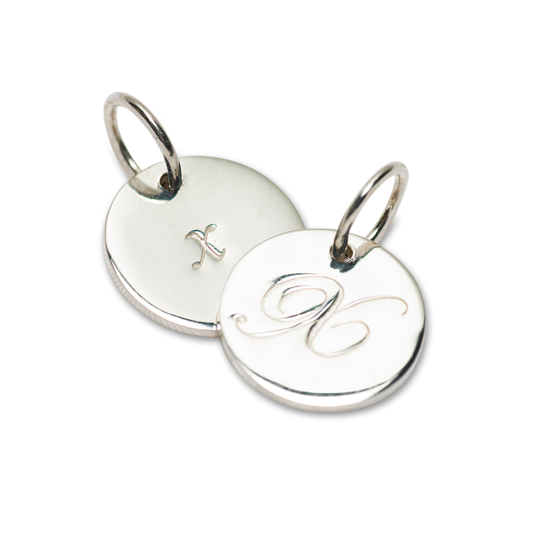 Petite initial charm (A – Z)