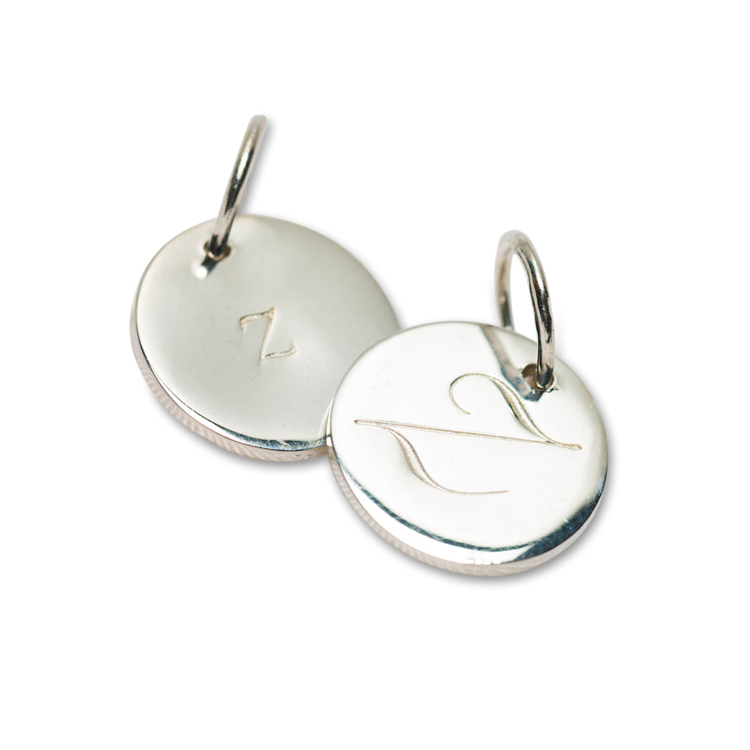 Petite initial charm (A – Z)