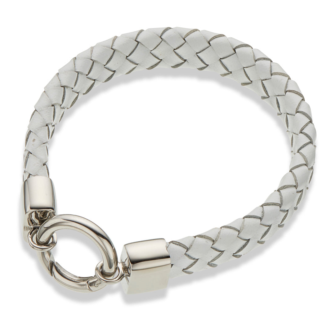 Leather wide bracelet