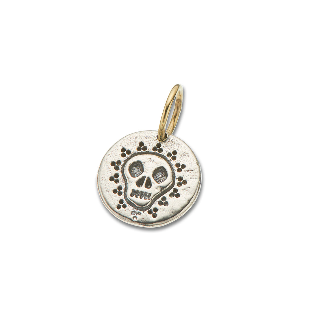 Gold 2024 skull charm