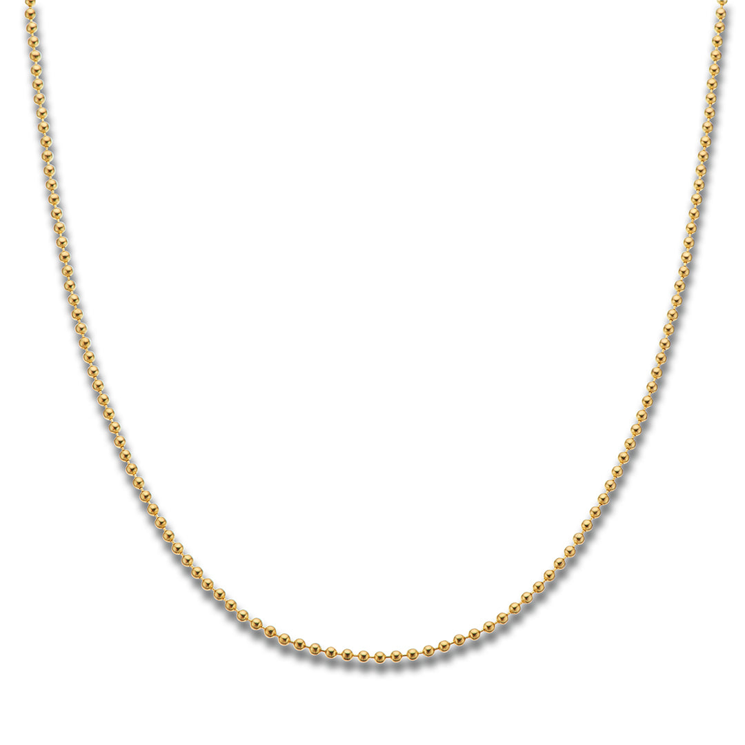 Yellow gold plate ball chain