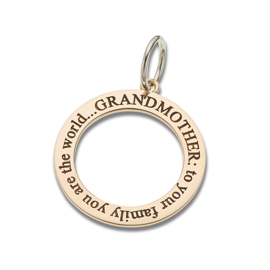 Grandmother open circle charm