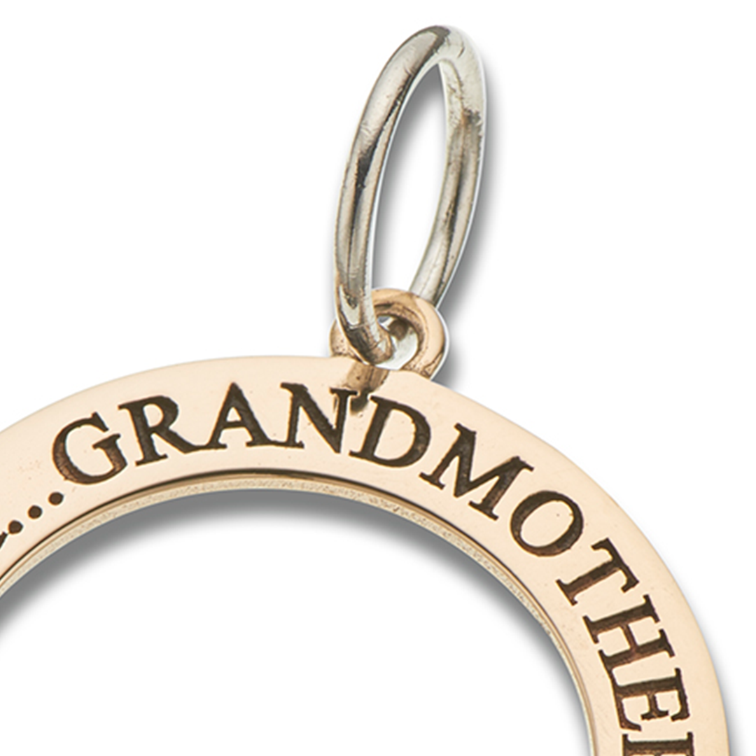 Grandmother open circle charm