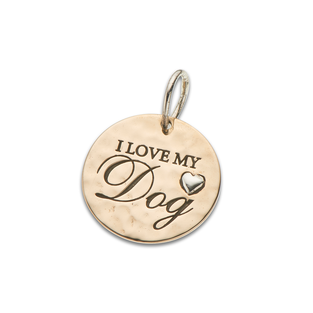 I love my dog charm