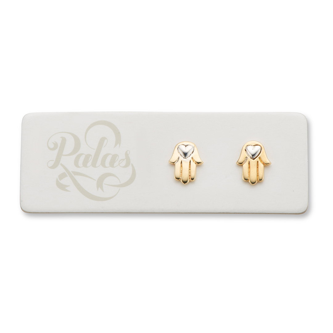 Hamsa stud earrings