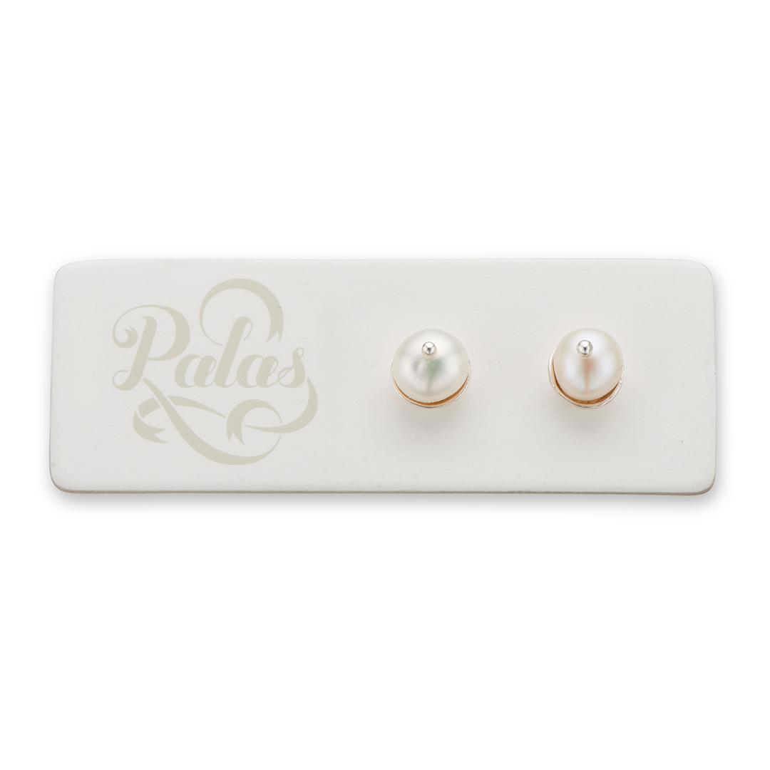 Pearl stud earrings