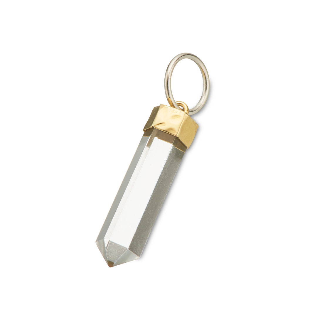 Crystal quartz healing charm