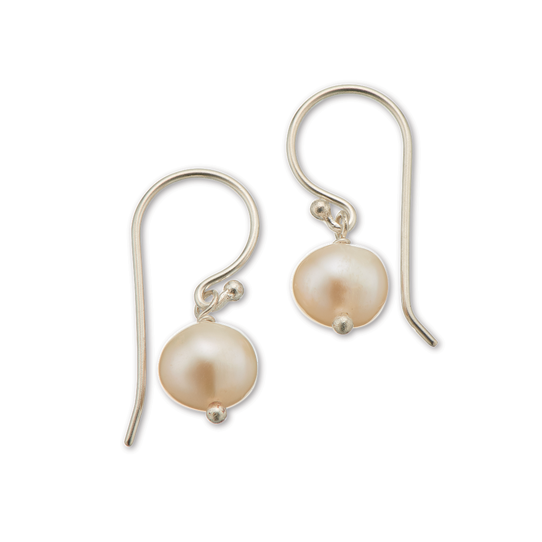 Pearl hook earrings